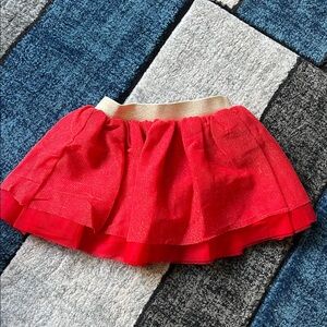 Cat & Jack Sparkling Red Mini Skirt